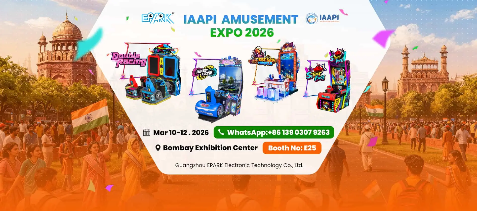 EPARK arkādes mašīnu izstāde IAAPA Indijā 2026