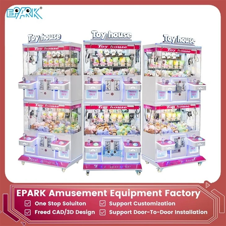 Toy House Four Players Claw Game Machine factory